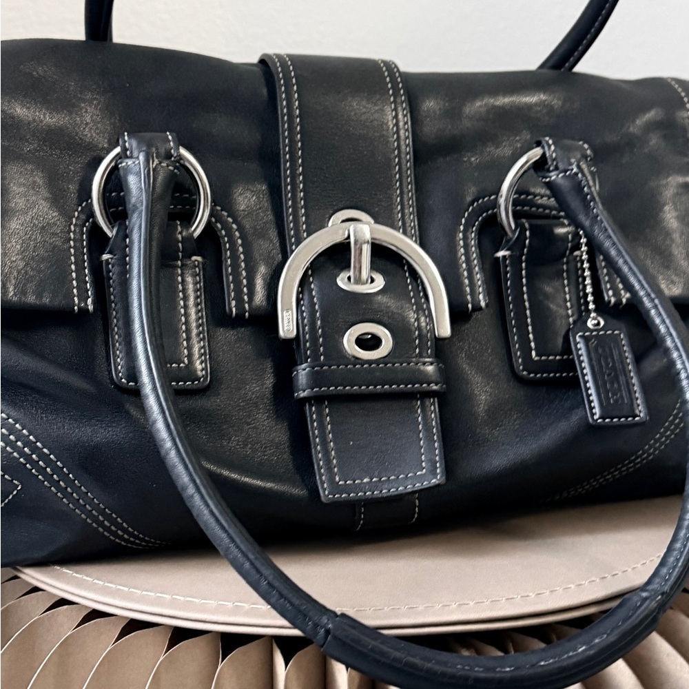 Coach Legacy Leather Slim Satchel (Style #10329). - Picture 2 of 9